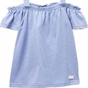 7 For All Mankind Girls XL Cold Shoulder Top Strap